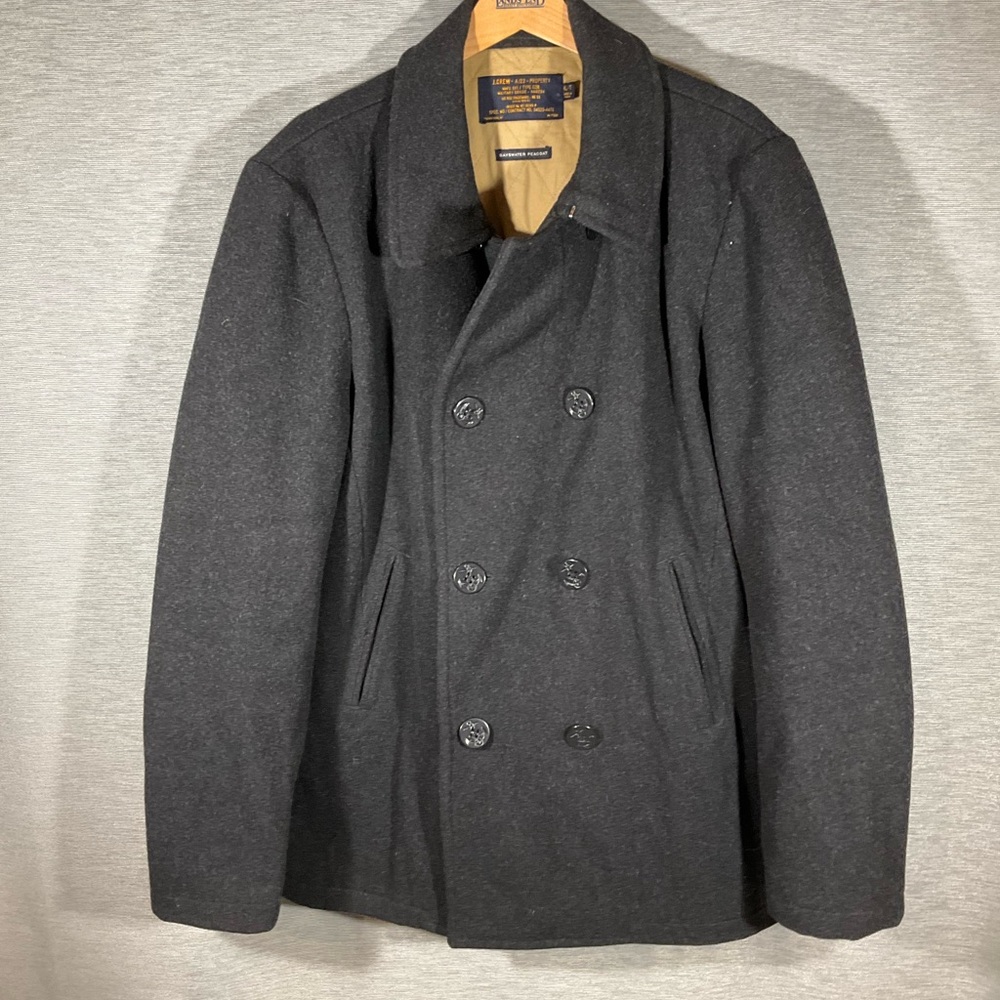 J. Crew Charcoal Bayswater Peacoat for Men, size XL-T